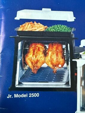 Jr. Model 2500 Countertop Rotisserie Oven - Black used 1 time Ronco Showtime